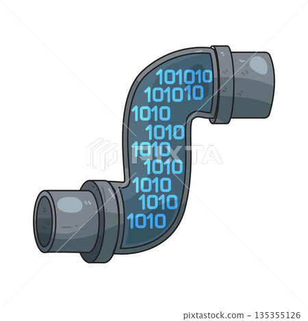 illustration of Data Pipeline illustration of Data Pipeline 135355126