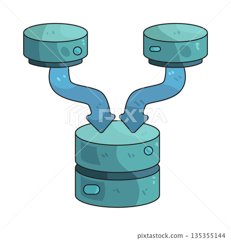 illustration of Data Merge 135355144