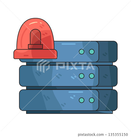 illustration of Data Alert illustration of Data Alert 135355150