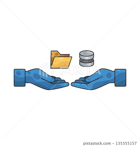 illustration of Data Transaction 135355157