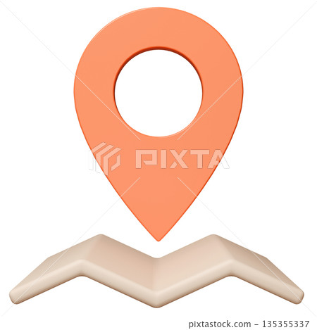 3D 影像地圖 pin_orange 135355337