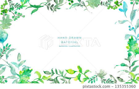 Watercolor painting. Watercolor botanical vector illustration set. Summer simple plant vector background. Watercolor painting. Watercolor botanical vector illustration set. Summer simple plant vector background. 135355360