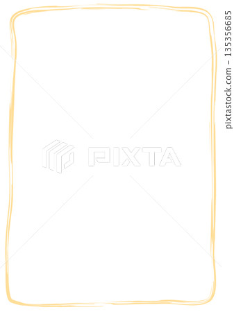 Handwritten warm orange vertical frame message background frame 135356685