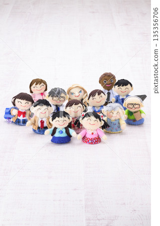 People of all races, generations and professions 135356706