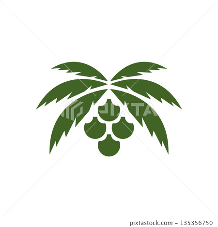Palm oil logo Palm oil logo 135356750