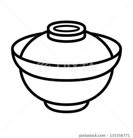 Lidded bowl icon Lidded bowl icon 135356771