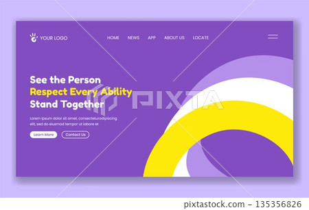 World Down Syndrome Day Social Media Landing Page Cartoon Hand Drawn Background Illustration World Down Syndrome Day Social Media Landing Page Cartoon Hand Drawn Background Illustration 135356826