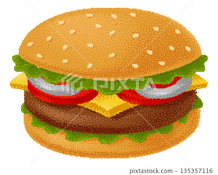 Cheeseburger Burger Food Illustration Design Cheeseburger Burger Food Illustration Design 135357116