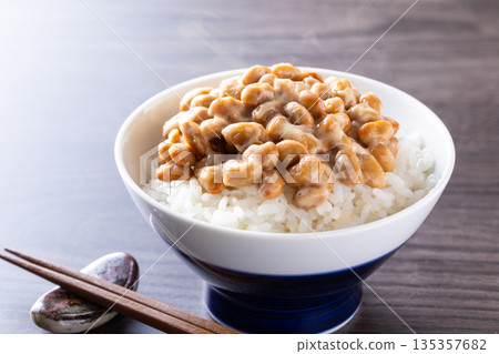 Natto rice Natto rice 135357682