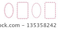 Feminine Whimsical Lace Frames 135358242
