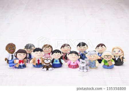 People of all races, generations and professions 135358800