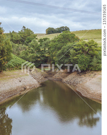 A tributary to Fernilee reservoir in Derbyshire, UK, showing low water levels 135359165
