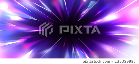 Speed light rays burst from dark center 135359985