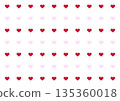 Simple heart pattern Valentine's Day background illustration 135360018