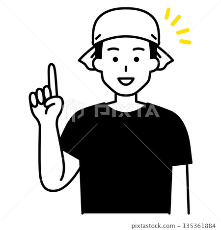 A male izakaya waiter comes up with an idea 135361884