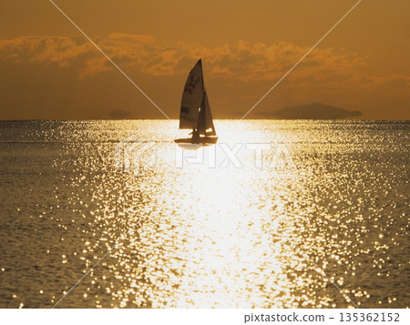First sailing under the rising sun on New Year's Day 2026 First sailing under the rising sun on New Year's Day 2026 135362152