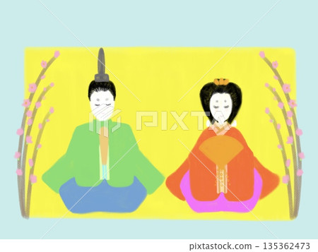 簡單的小雞的插圖 135362473