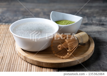 Traditional Japanese Matcha Green Tea Traditional Japanese Matcha Green Tea 135362864