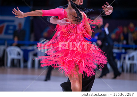 Woman and man dancer 135363297