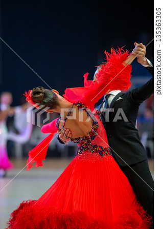 Ballroom dancer couple 135363305