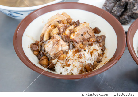 鴨肉飯 鴨肉 小吃 台灣 duck rice 鴨肉ご飯 かもにく 135363353