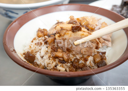 鴨肉飯 鴨肉 小吃 台灣 duck rice 鴨肉ご飯 かもにく 135363355