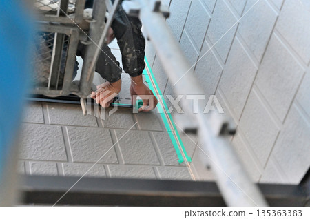 Exterior wall caulking and sealing replacement, filling, surface preparation, exterior wall painting, renovation Exterior wall caulking and sealing replacement, filling, surface preparation, exterior wall painting, renovation 135363383