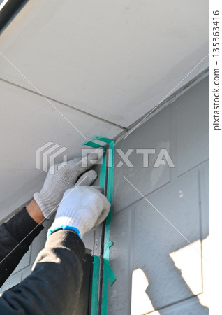 Exterior wall caulking and sealing replacement, filling, surface preparation, exterior wall painting, renovation 135363416