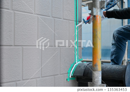 外牆填縫及密封更換、填充、表面處理、外牆塗裝、翻新 135363453