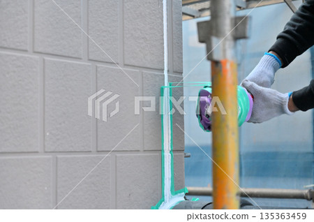 外牆填縫及密封更換、填充、表面處理、外牆塗裝、翻新 外牆填縫及密封更換、填充、表面處理、外牆塗裝、翻新 135363459