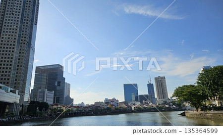 This is building around Marina Bay Sands. This is building around Marina Bay Sands. 135364599