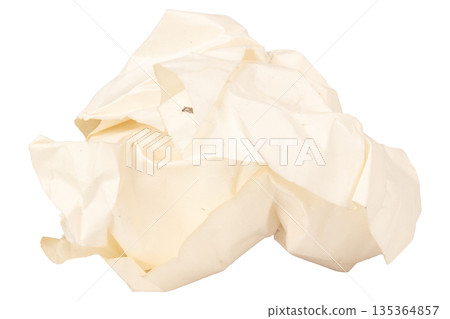 paper ball isolated on white background paper ball isolated on white background 135364857