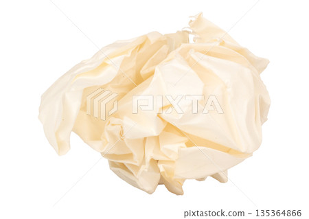 paper ball isolated on white background paper ball isolated on white background 135364866