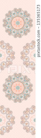 Collection Of Diverse Soft Colored Floral And Decorative Pattern Designs 135365173