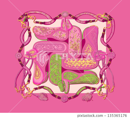 Collection Of Diverse Soft Colored Floral And Decorative Pattern Designs 135365176