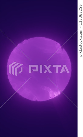 Abstract glowing violet sphere with soft light texture, representing futuristic energy and digital plasma concept Abstract glowing violet sphere with soft light texture, representing futuristic energy and digital plasma concept 135365259