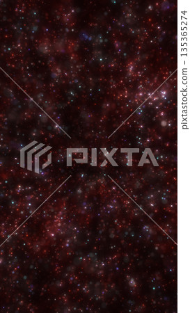 Abstract field of glowing red and blue particles scattered in a dark cosmic space Abstract field of glowing red and blue particles scattered in a dark cosmic space 135365274