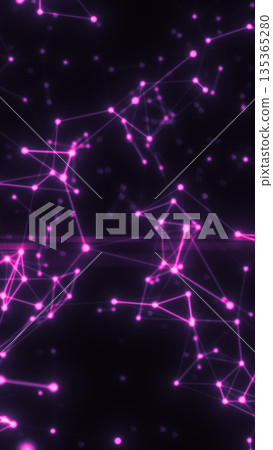 Abstract glowing magenta network pattern representing futuristic technology, communication, and digital data systems Abstract glowing magenta network pattern representing futuristic technology, communication, and digital data systems 135365280