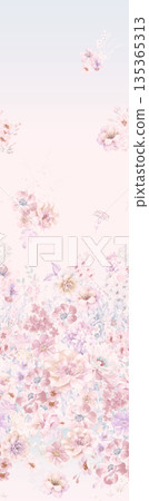 Diverse Delicate Floral And Decorative Pattern Designs In Soft Tones 135365313