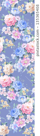 Diverse Delicate Floral And Decorative Pattern Designs In Soft Tones Diverse Delicate Floral And Decorative Pattern Designs In Soft Tones 135365408