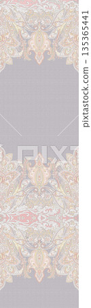 Diverse Delicate Floral And Decorative Pattern Designs In Soft Tones 135365441