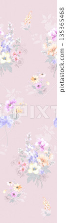 Diverse Delicate Floral And Decorative Pattern Designs In Soft Tones Diverse Delicate Floral And Decorative Pattern Designs In Soft Tones 135365468