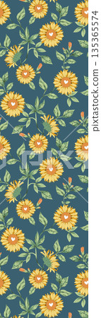 Diverse Delicate Floral And Decorative Pattern Designs In Soft Tones 135365574