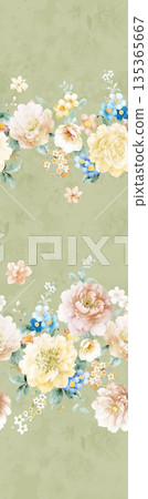 Diverse Delicate Floral And Decorative Pattern Designs In Soft Tones 135365667