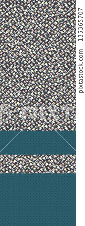 Diverse Delicate Floral And Decorative Pattern Designs In Soft Tones 135365707