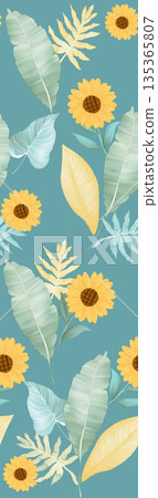 Diverse Delicate Floral And Decorative Pattern Designs In Soft Tones 135365807