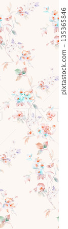 Diverse Delicate Floral And Decorative Pattern Designs In Soft Tones Diverse Delicate Floral And Decorative Pattern Designs In Soft Tones 135365846