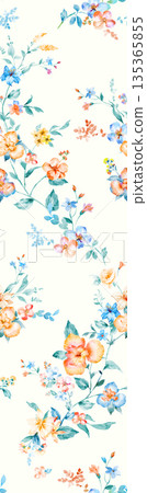 Diverse Delicate Floral And Decorative Pattern Designs In Soft Tones Diverse Delicate Floral And Decorative Pattern Designs In Soft Tones 135365855
