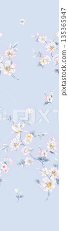 Diverse Delicate Floral And Decorative Pattern Designs In Soft Tones Diverse Delicate Floral And Decorative Pattern Designs In Soft Tones 135365947