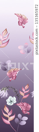 Diverse Delicate Floral And Decorative Pattern Designs In Soft Tones Diverse Delicate Floral And Decorative Pattern Designs In Soft Tones 135365972